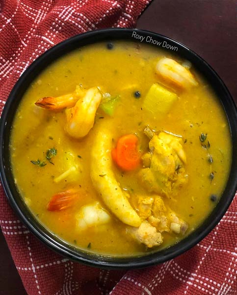 Chicken Soup with Shrimp