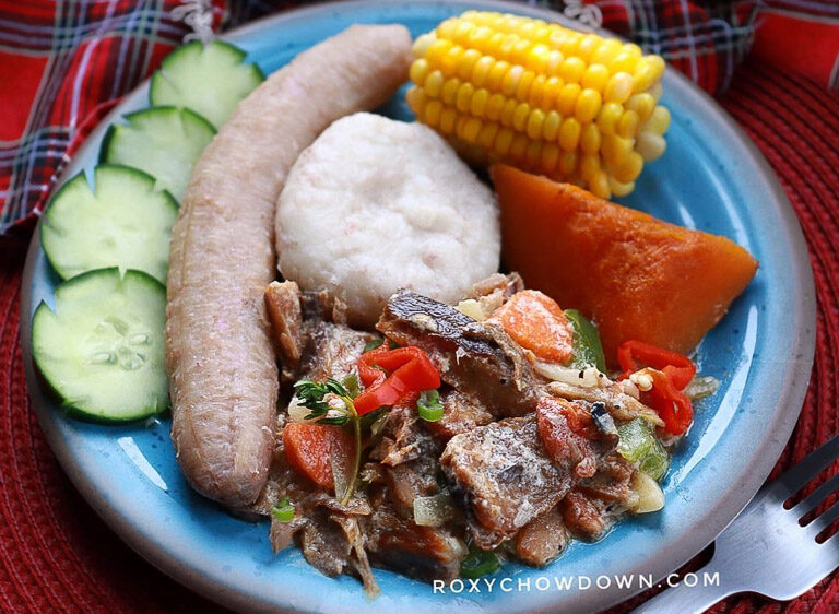 Jamaican Salt Mackerel Rundown Recipe by RoxyChowDown.com