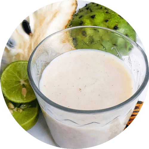 Jamaican Soursop Juice Recipe with Lime or Milk - by RoxyChowDown.com